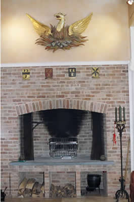 Tuscan Fireplace Grill w/firescreen