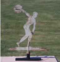 Discus Thrower<br>weathervane stand