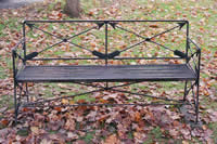 Park bench on the Green - Sharon CT