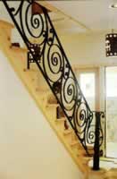 Scroll Panel Stair Railing