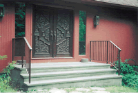 Heavy Steel Painted Entrance Railing